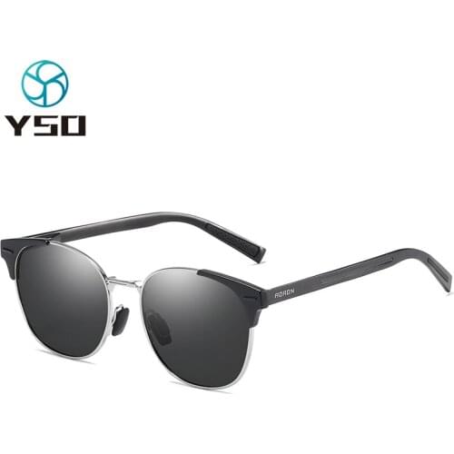YSO 2020 Fashion Women Men Sunglasses Polarized UV400 Protection Black Glasses For Car Driving Lady Photochromic Sunglasses 582
