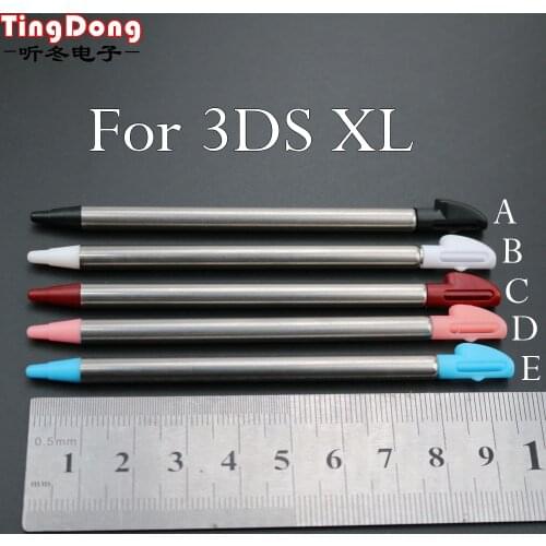 TingDong 5PCS Mteal Plastic Retractable Stylus Pen Screen Touch Pen For Nintend 3DS LL XL / LL Game Console