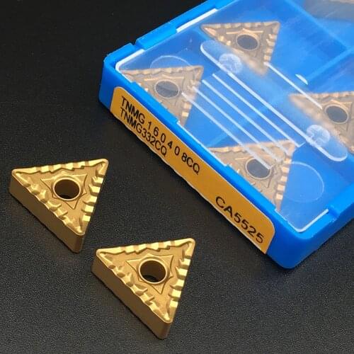 10pcs TNMG160408 CQ CA5525 TNMG332 High Quality Carbide Turning Inserts Hard Alloy Lathe Tool Cutter for Steel