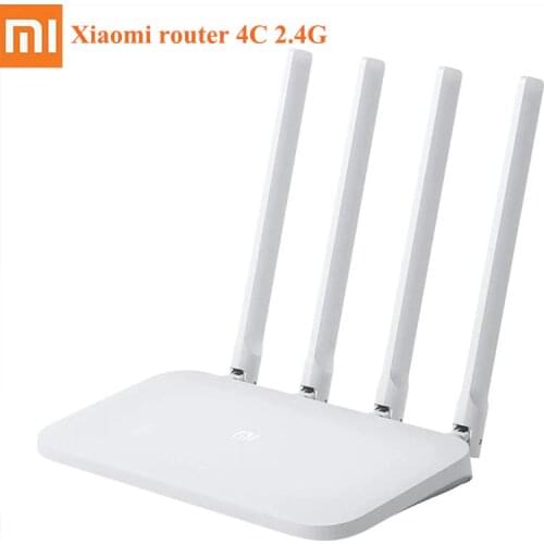 Xiaomi Mi WIFI Router 4C 64 RAM 300Mbps 2.4G 802.11 b/g/n 4 Antennas Band Wireless Routers WiFi Repeater Mihome APP Control