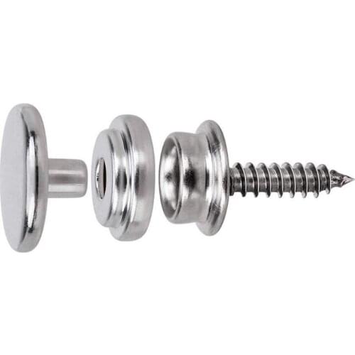 150pcs Canvas Snap Kit Tool Metal Screws Snaps Marine Grade Stainless Steel Snaps with Setting Tool for Boat Cover E56C