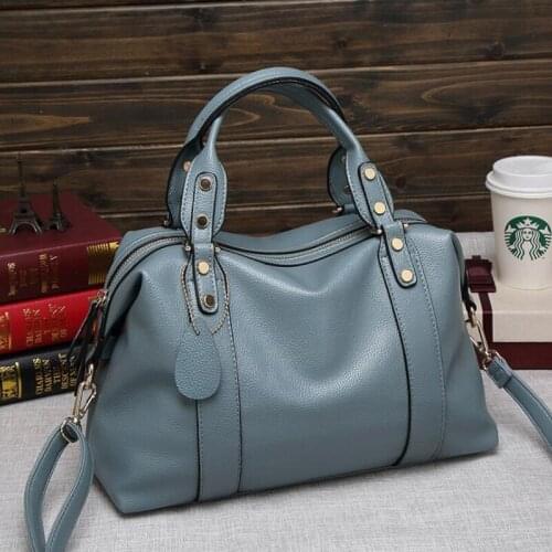 Womens bags PU leather shoulder bags Boston bag Pillow bags luxury design women crossbody lady fashion hand bags solid color