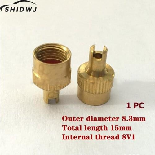 1PC Copper Slotted Head Valve Stem Cap for Schrader Car Motorcycle Valve Wheel Tyre Tire Valvol Lid Dust Cover Auto Accessory