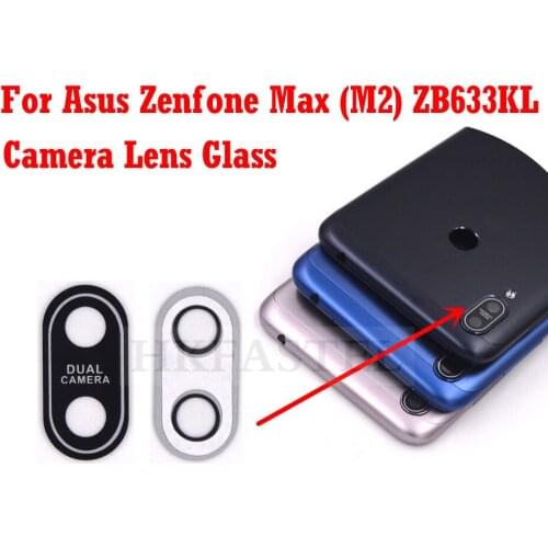 1 pcs New Original ZB633KL Glass For Asus Zenfone Max (M2) ZB633KL Housing Back Battery Door Cover Camera Lens Glass