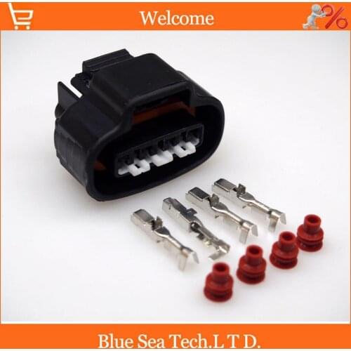 10 PCS 4 Pin/way 2.2mm coil and throttle sensor plug,Auto waterproof connector for Toyota,Honda,VW,etc