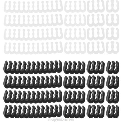 16Pcs/Set PP Cable Comb/Clamp/Clip/Organizer/Dresser for 2.5-3.2mm PC Power Cables Wiring 4/6/8/24 Pin Computer Cable Manager Ja