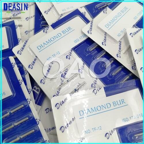 200 pcs Dental Diamond Burs Medium FG 1.6mm Polishing Smoothing for High Speed Handpiece Deasin