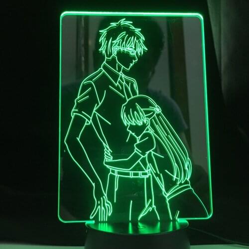 3d Anime Lamp Sword Art Online for Bedroom Decor Bedside Nightlight Birthday Gifts for Women Men Konosuba Manga Led Night Light