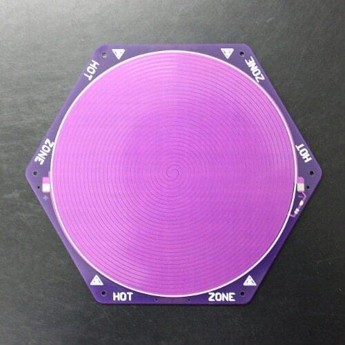 Kossel Rostock 3D printer 180MM PCB delta hot bed Purple 12V with 100K thermistor