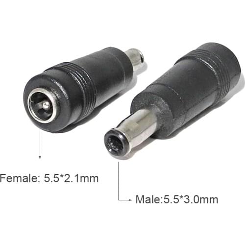 5.5 X 2.1mm Female Converter Power Plug Charger Cable Adapter for Samsung R540 P460 P530 Q430 R430 Laptop Adapter DC Output Jack