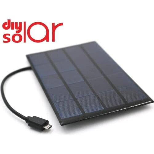 5V 1200mA 1.5W 2W 6Watt Battery Charger Micro USB DC Charge Regulators Solar Panel 6W Outdoor Android Li-ion Batteries Portable