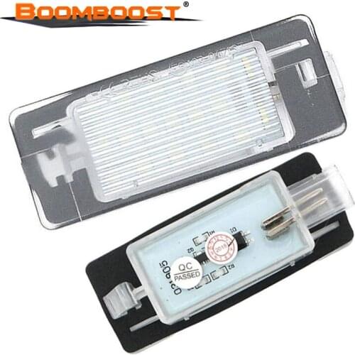 Car Light Bulbs 2x Car light source 3528SMD Led License plate light Number plate lamp Fit For Opel/Vectra C Estate 2002-2008