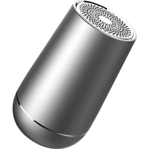 FUGN Wireless Mini Bluetooth Speaker Portable Loudspeaker with LED Metal Outdoor Column Stereo 3D Bass TF AUX Slot Support