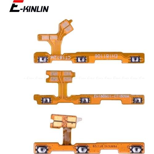 Mute Switch Power Key Ribbon For HuaWei Honor View 20 Note 10 9 9i 9 8C 8X Max Pro Lite ON OFF Volume Button Control Flex Cable