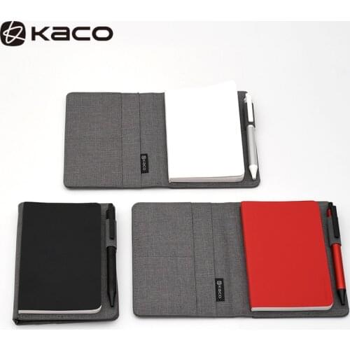 Kaco NoteBook A6 PU Card Noble Paper Slot Wallet Book for Office Travel with a Gift with Business Office