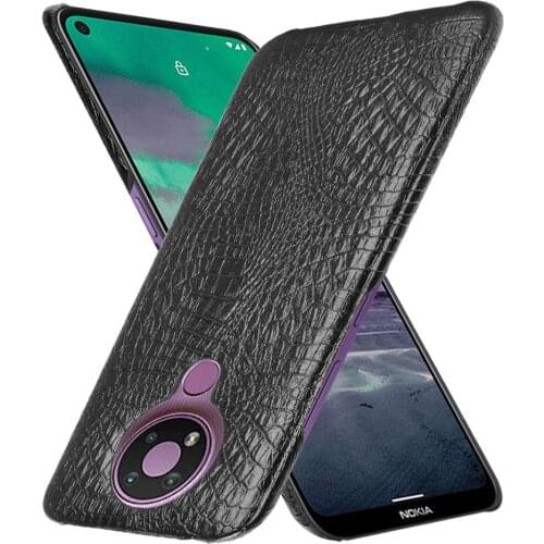 Case for Nokia 3.4 Crocodile Texture PU Leather with Hard Plastic Cover On for Nokia 3.4 TA-1288 TA-1285 TA-1283