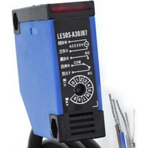 AC90-250V photoelectric sensor diffuse photoelectric switch infrared obstacle avoidance sensor Relay Output 30cm 50S-A30JB7