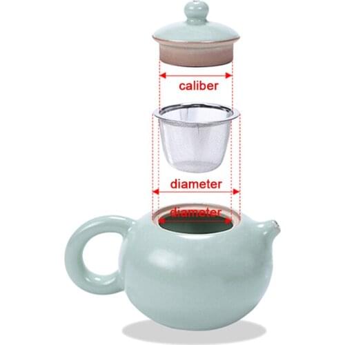 Reusable Stainless Steel Mesh Tea Infuser Strainer Teapot Tea Leaf Spice Filter Drinkware Kitchen Accessories Diameter 5-7.8CM