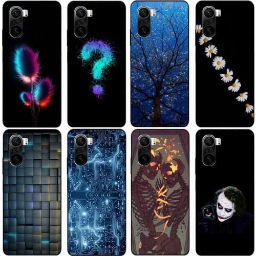 Fashion Soft silicone TPU Back Cover For Xiaomi POCO F3 Phone Funda Case For Redmi K40 Pro for Redmi K40 Cute Cartoon Case