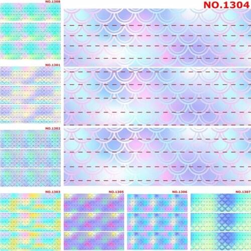 NEW sales 50 yards fish-skin-seamless-pattern ribbon printed grosgrain/satin ribbons free shipping