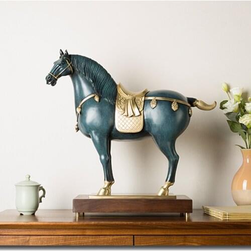 Huge 2021 high grade Deco art HOME Company Vestibule business bring wealth GOOD LUCK Fortune CHINA ROYAL HORSE Copper Sculpture
