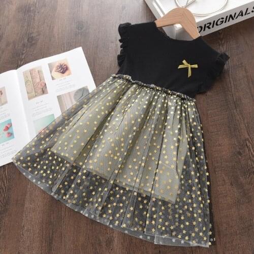 Girls' Butterfly Pure Color Net Gauze Princess Dress Kids Dresses for Korean Baby Clothes Flower Dresses Toddler Girl Clothes