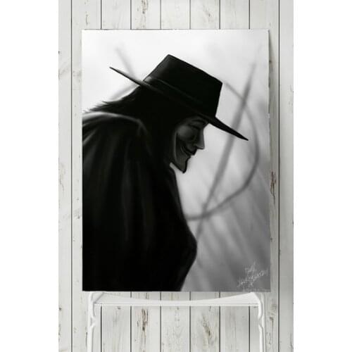 Postermanya V For Vendetta Movie Poster Poster 1 50x70 cm wall graphics gráficos de parede настенная графика