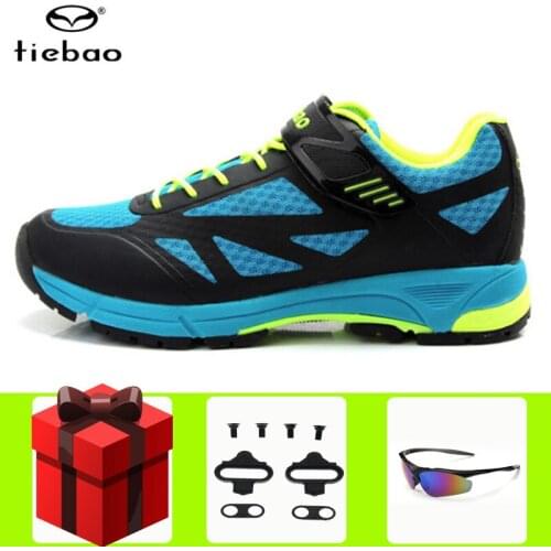 Tiebao Professional Leisure Cycling Shoes Bicycle Men Sapatilha Cclismo Mtb Rubber Soles Self-locking Sports Road Bike Sneakers