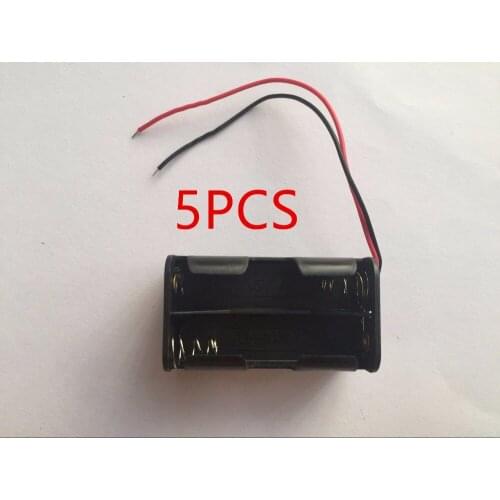 Professional 5pcs DIY Double Sides 4 x AA Battery Case Holder Box Container