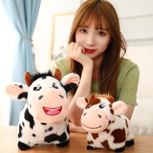 Nice Lovely 30/40CM Plush Animals Couple Milk Cows Dolls Super Stuffed Cattles Plushie Toys Home Decor For Children Holiday Gift