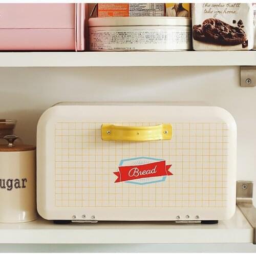 Nordic Iron Storage Box Artifact Desktop Snack Storage Box Baking Bread Box Living Room Cute Large Capacity