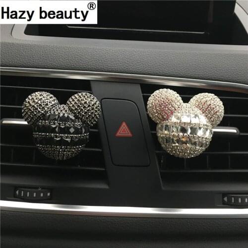 Hazy beauty Drill Vehicle Perfume Diamond Head Outlet Perfume Car Decoration Car-styling Perfumes 100 Original Car Freshener