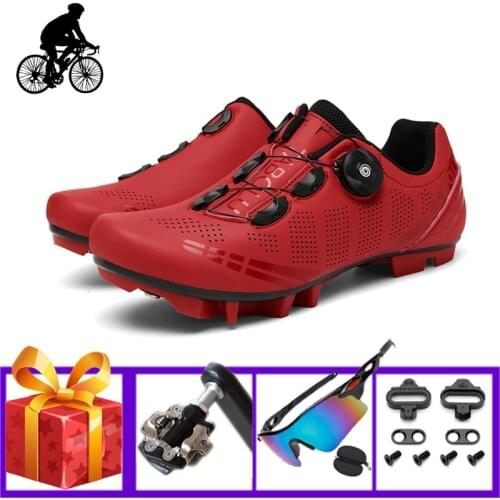 Sapatilha Ciclismo Mtb Cycling Shoes Add Spd Pedals Bicycle Sunglasses Self-locking Breathable Outdoor Racing Bike Footwear