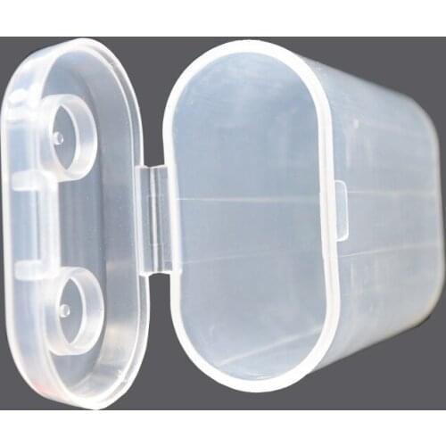 1Pc Hard Plastic 18650 Battery Storage Boxes Case Holder White For 2x 18650 2x16340 Rechargeable Battery Waterproof Cases