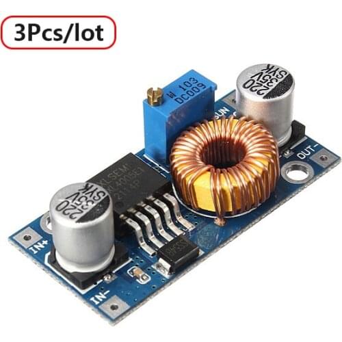 3Pcs/lot XL4005 5A 4V-38V DC-DC Step Down Adjustable Power Supply Module Buck Converter Free Shipping