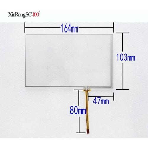 7/7.1 inch 165*104 164*103 Touch Screen panel Digitizer for AT070TN83/A070VW05 DVD Car GPS