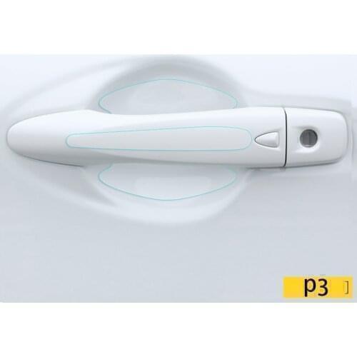 8pcs Car stickers Car Door Handle Scratches Protector Films for ALFAROMEO Giulia Stelvio