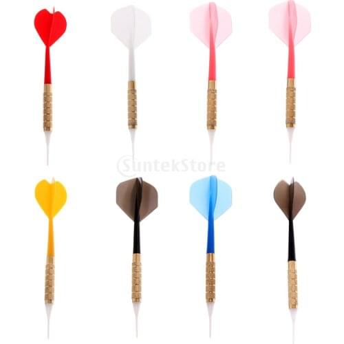 8 Pieces 14 Grams Plastic Safety Soft Tip Dart for Electronic Soft Dartboard