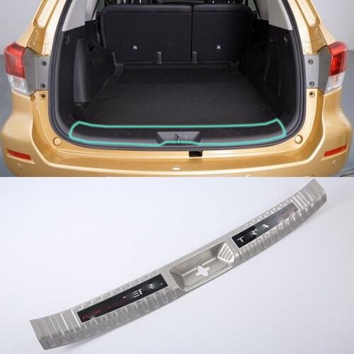 Stainless steel car accessories inner rear bumper foot plate For Nissan 2018 TERRA