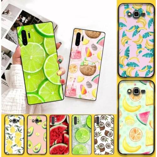 Summer Fruit Pineapple Watermelon Lemon Phone Case For Samsung Galaxy Note20 ultra 7 8 9 10 Plus lite J7 J8 Plus 2018 Prime