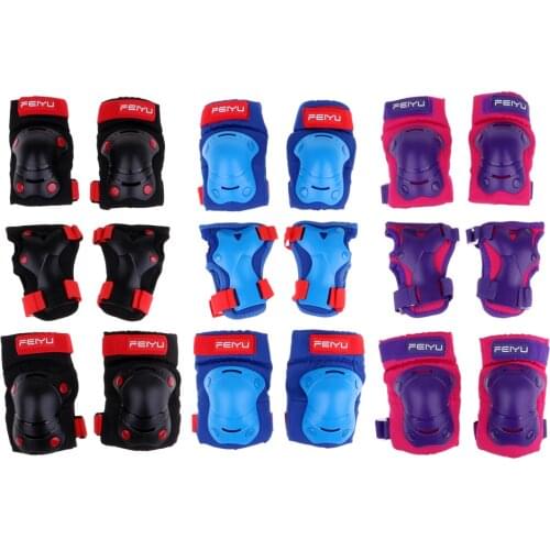 EVA Protective Gear Wrist Knee Elbow Pad Protector for 3-6& 6-10 Years Children Elbow Knee Pads Sports Safety