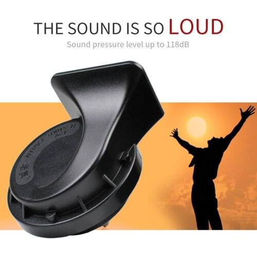FARBIN Car Horn Loud 12V Hi-Tone/Low Tone Waterproof Auto Horn Electric Snail Horn Universal for UTV ATV Motorcycle Golf Car