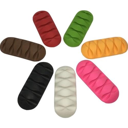 Cable Clips Winder Cable Organizer Desktop Wire Storage Charger Cable Cord Holder For Phone Charging USB Cable free shipping