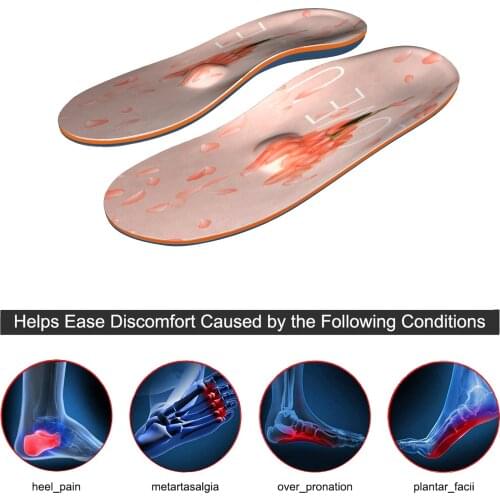 Summer unisex insoles are suitable for correction of flat foot fasciitis, sweat absorption, deodorization and other functions