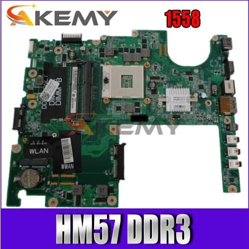 Akemy for Studio 1558 DAFM9BMB6D0 Laptop Motherboard 0G936P 0G936P G936P HM57 DDR3 tested