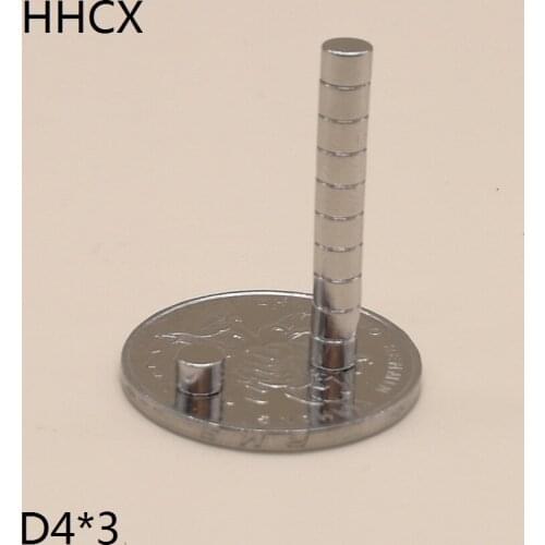 50 100 200 500PCS/LOT Disc magnet 4*3 N35 NdFeB Magnet 4x3 Magnets 4 x 3 for speaker