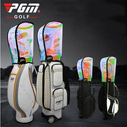 PGM Golf Bag Rain Cover Waterproof Hood Protection Lightweight Club Bags Raincoat Transparent Colorful Protector Supplies QB072