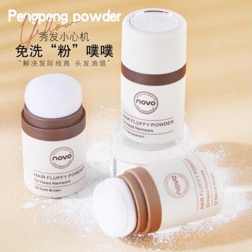 Novo New Hairl Line Mattifying Powder High Density Flocking Powder Puff Fine Waterproof No Makeup Removal T1348 Wholesale Makeup