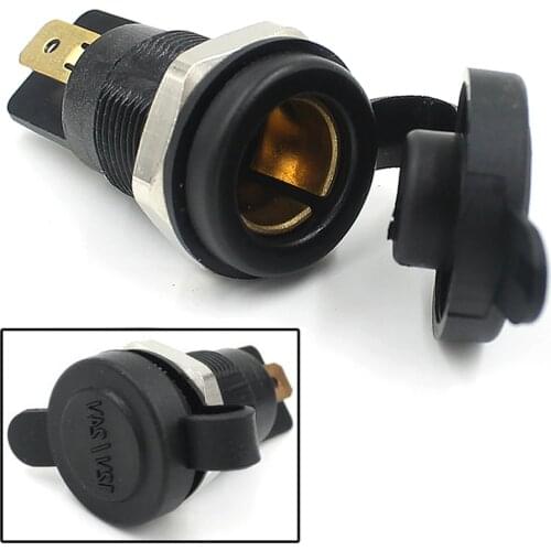 2021 New 12V 300W Cigarette Lighter Power Socket Plug Outlet Car Motorcycle Motorbike