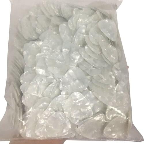 Wholesale Lots of 500pcs White Pearl Celluloid Guitar Picks Plectrums 0.46mm / 0.71mm / 0.96mm